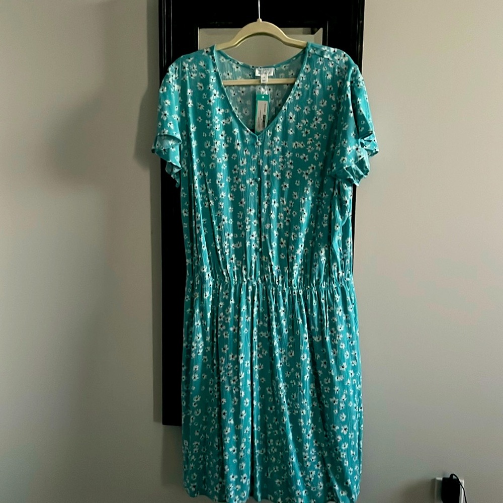 NWT Market & Spruce Aubrey Flutter Sleeve Dress